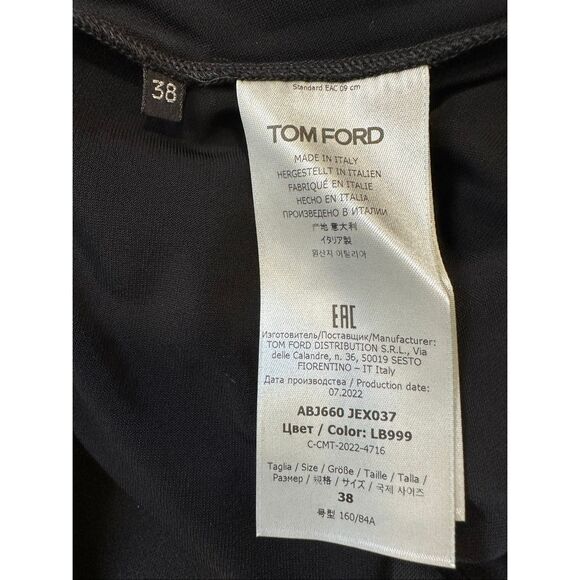 TOM FORD  Zip Detail One Shoulder Jersey Gown IT38/US 2 $4,480 - Picture 11 of 11